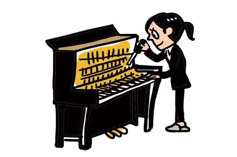 ピアノ調律のイラスト
