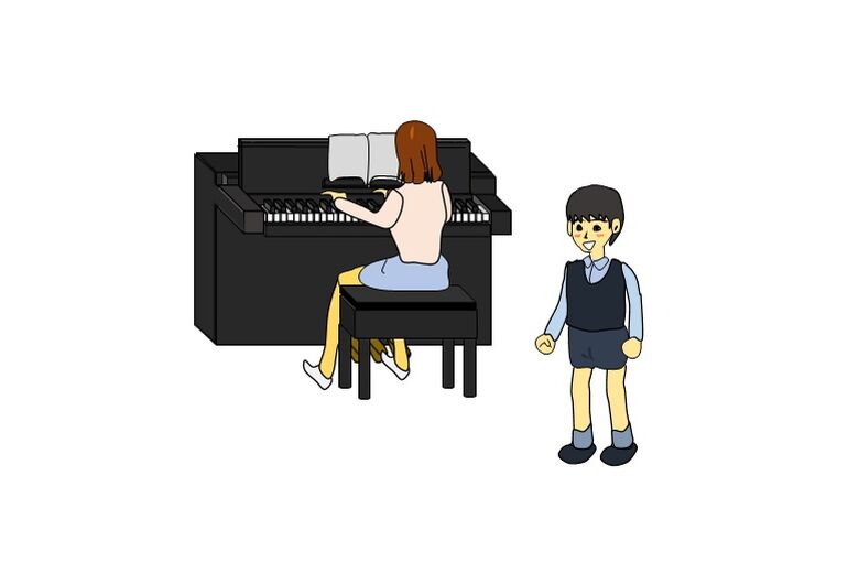 子どもの歌のレッスンイラスト